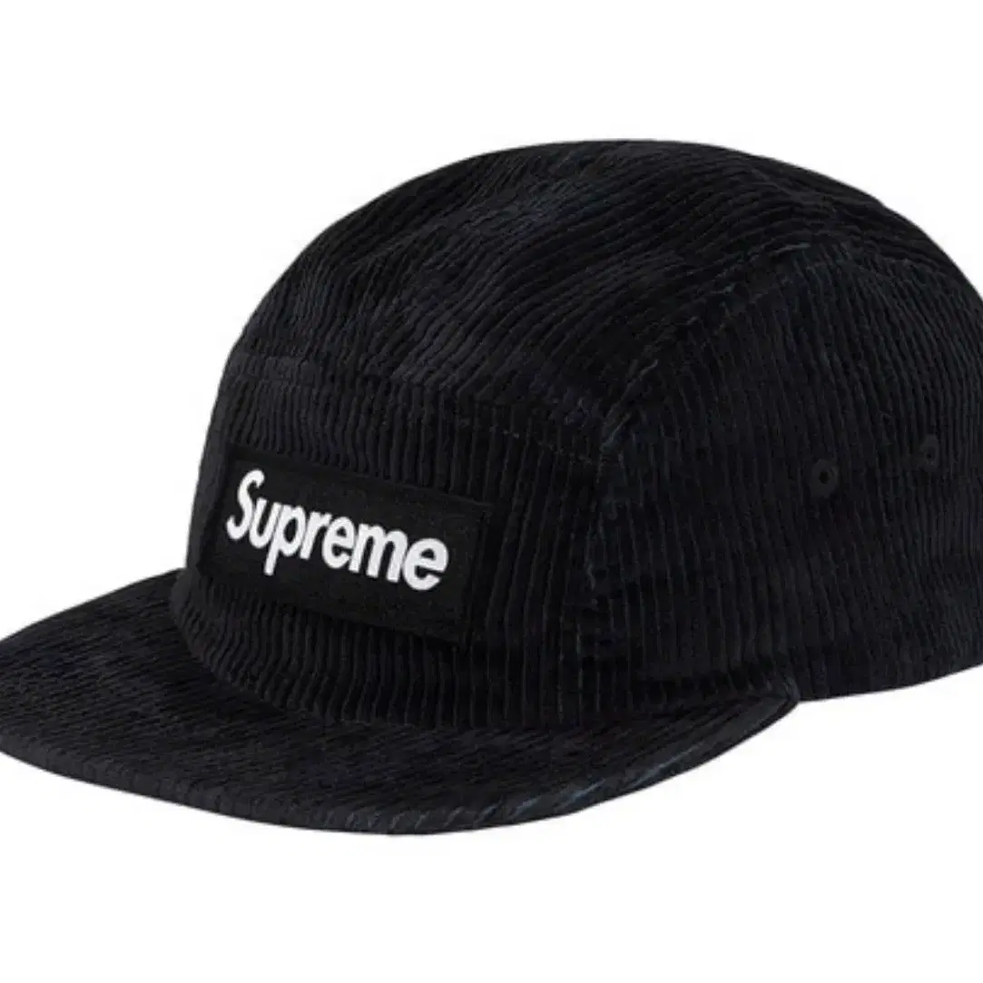 SUPREME CAMO CORDUROY CAMP CAP (bk)