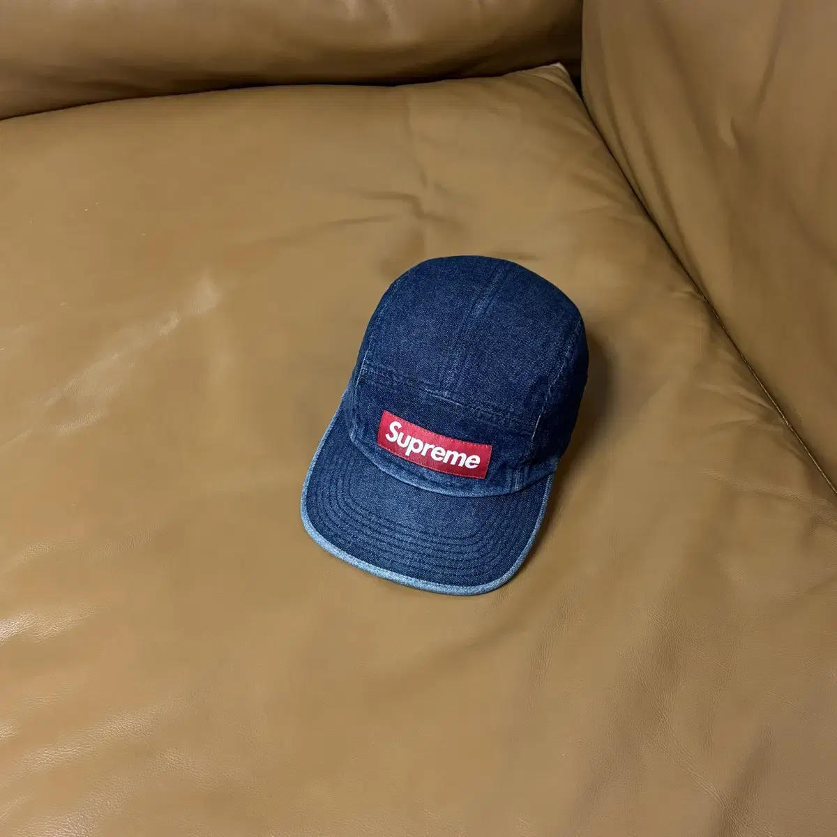 Supreme 슈프림 데님 캠프캡 모자 (Washed Denim)