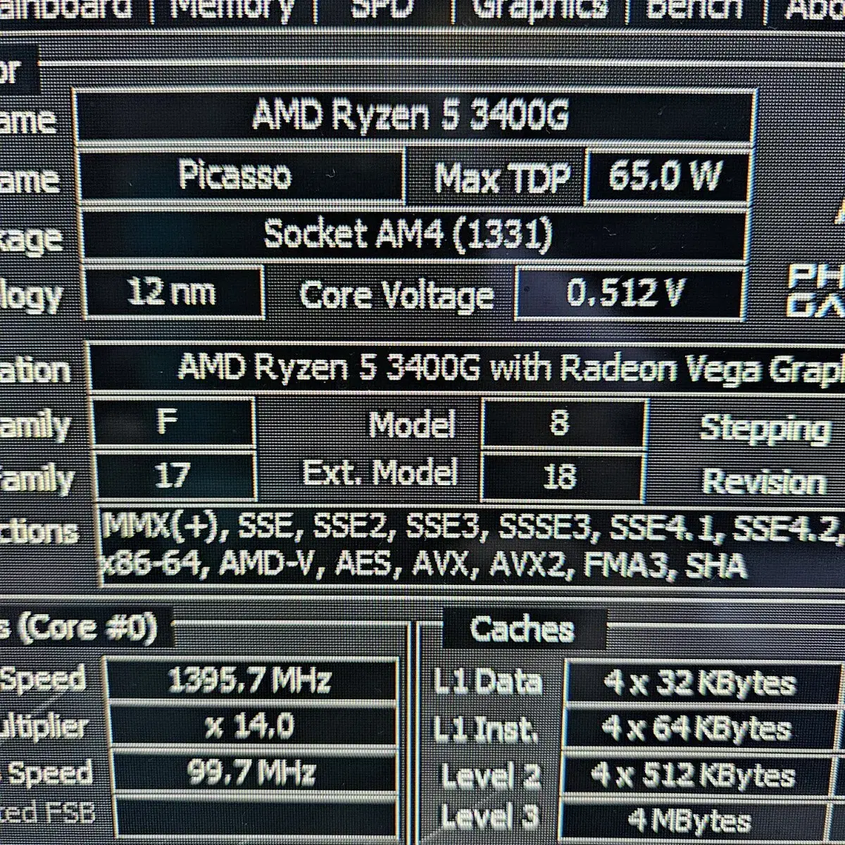 AMD4 R3400G 본체 팝니다