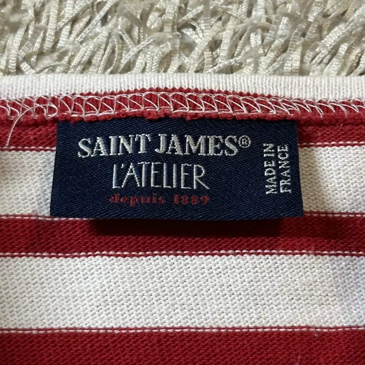 [S] 세인트제임스 SAINT JAMES 메르디앙 모던 스트라이프 긴팔