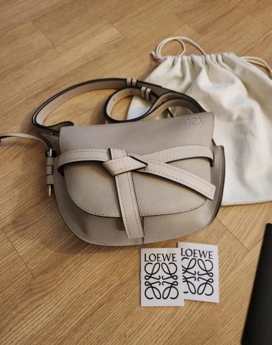 Loewe Gate Bag Small Beige Genuine