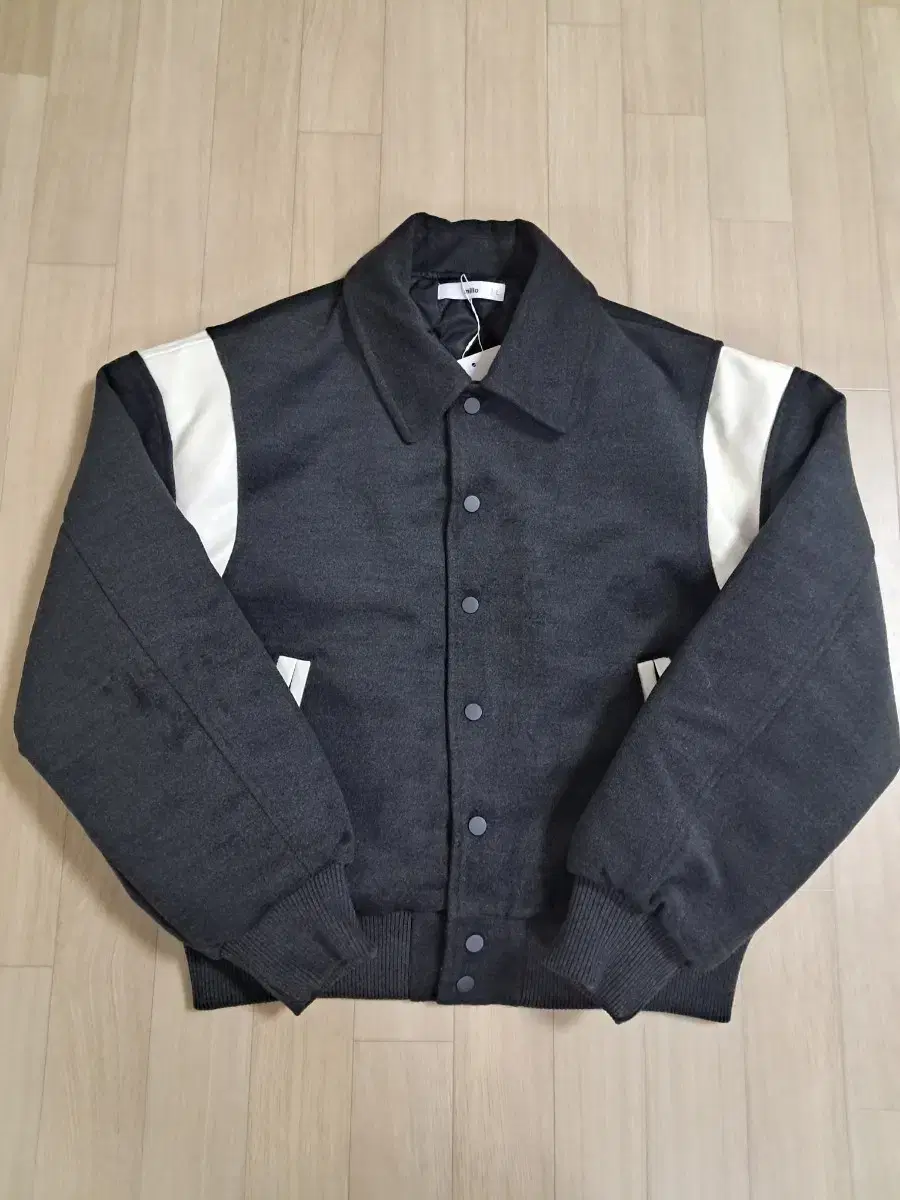 Milo Youthful Varsity Jacket Charcoal L