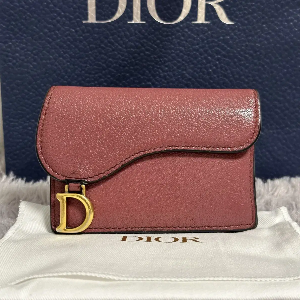 [Genuine OS] Dior Saddle Flap Kard Wallet