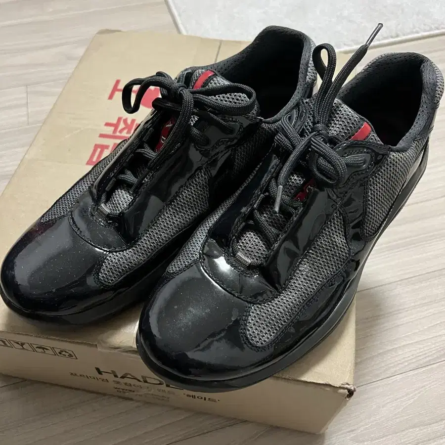 [uk8.5] prada 프라다 아메리카컵 블랙 americas cup