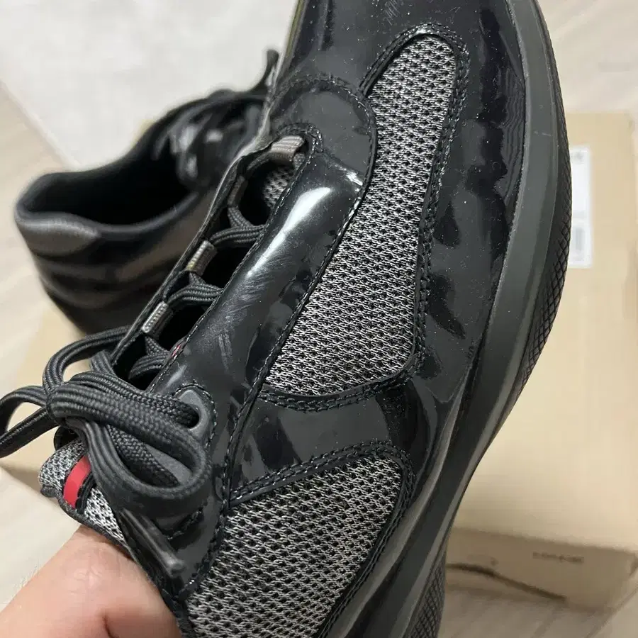 [uk8.5] prada 프라다 아메리카컵 블랙 americas cup