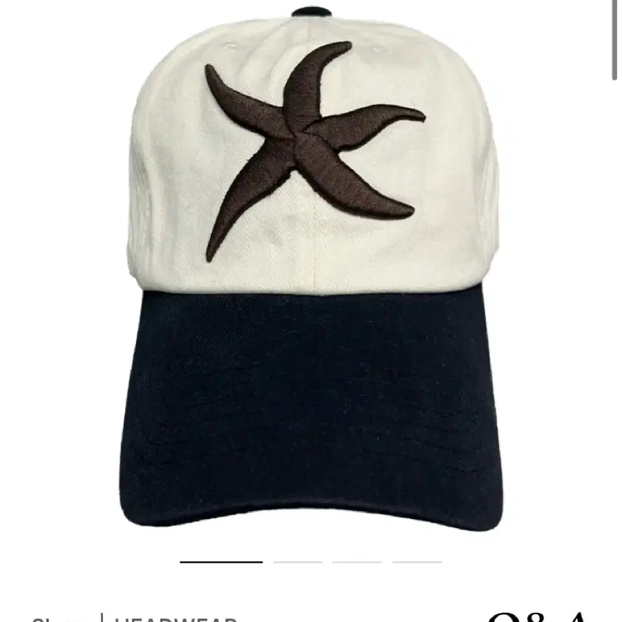 TCM starfish classic cap (ivory/black)