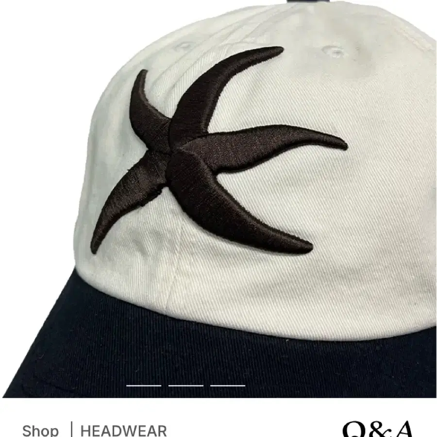 TCM starfish classic cap (ivory/black)