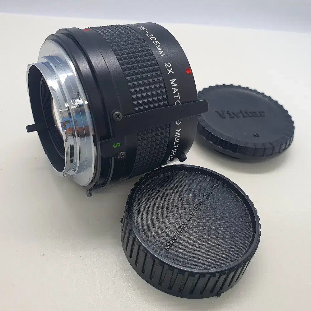 미놀타 m42 135mm 렌즈와 전용 컨버터