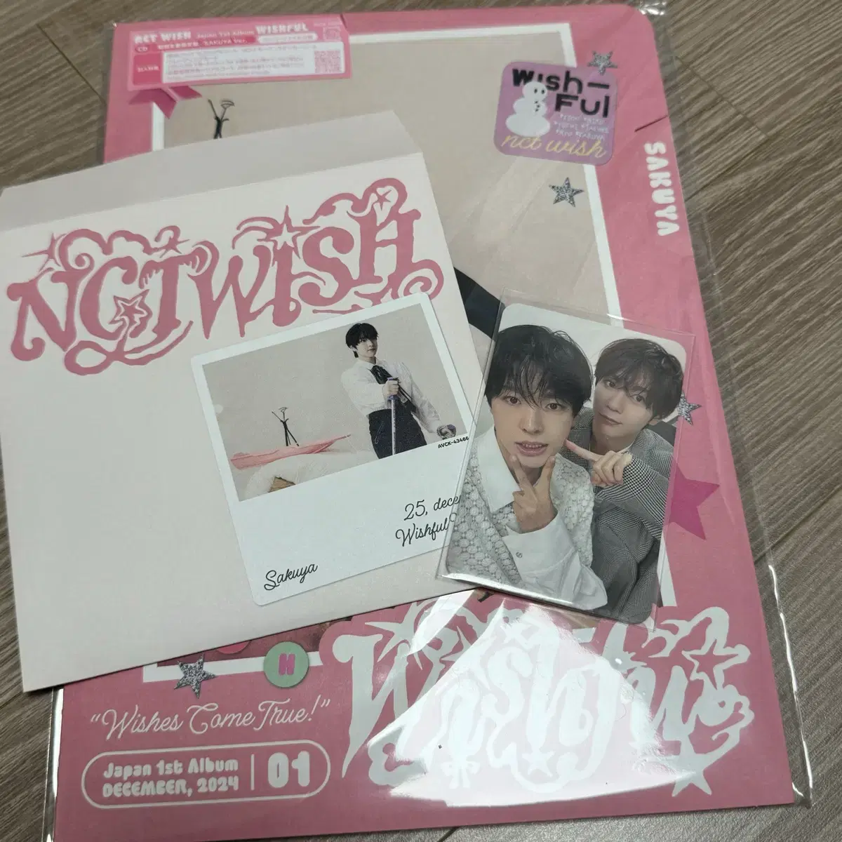 NCT Wish Wishful Japan album Limited time onlySakuya Sakuya (Uushi Ryo Paysuzu photocard)