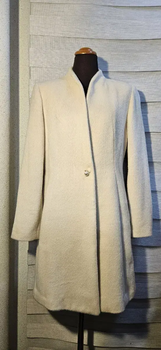 Etudes Paris Ivory Wool and Alpaca Coat