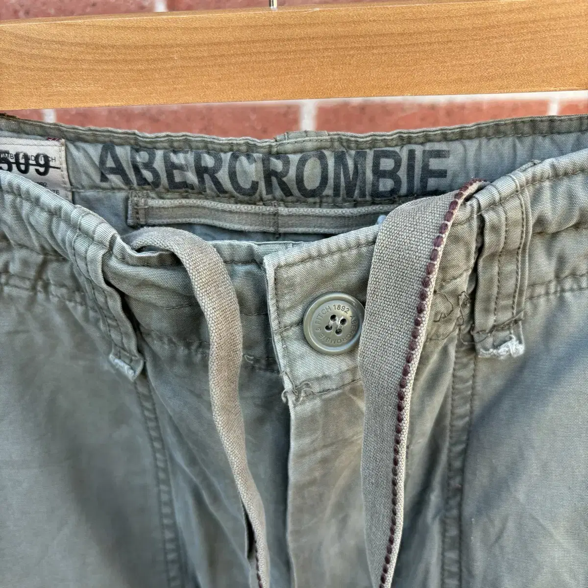 Abercrombie 아베크롬비 빈티지 카키 카고팬츠