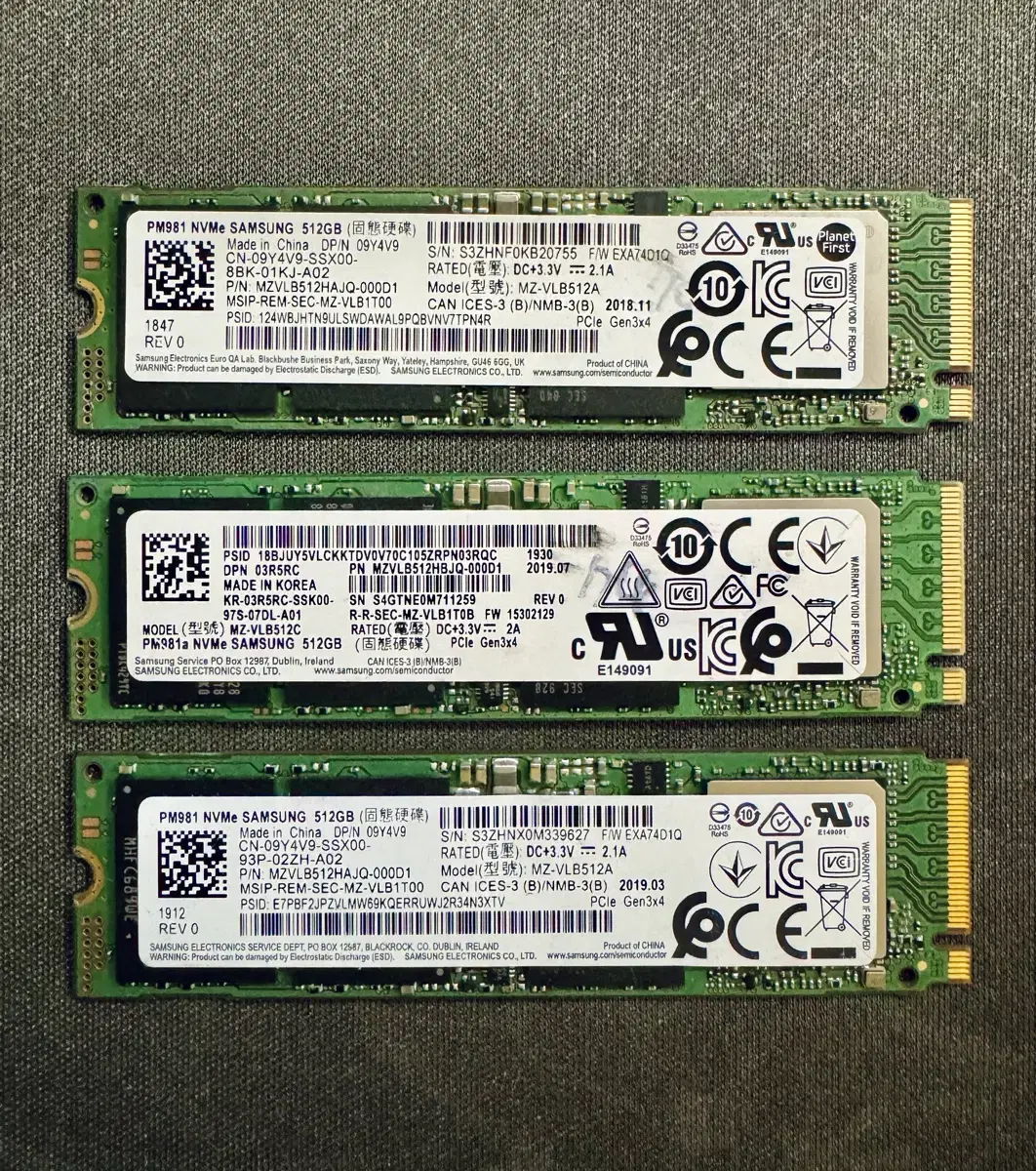 삼성 m.2 nvme 512g 하드 판매합니다.