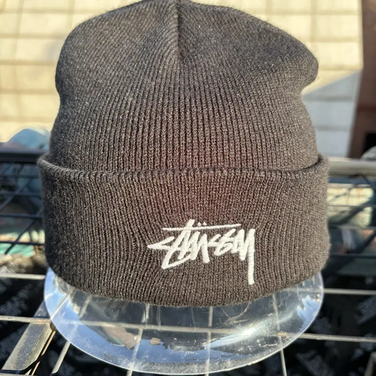 Stussy 스투시 스톡 커프 블랙 비니