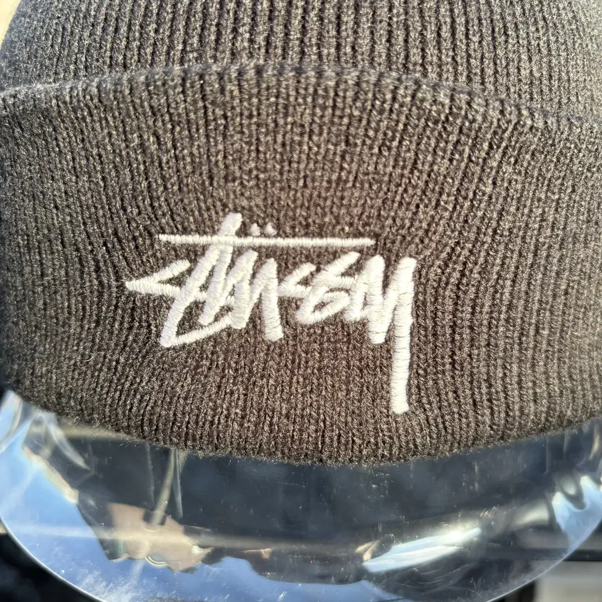 Stussy 스투시 스톡 커프 블랙 비니