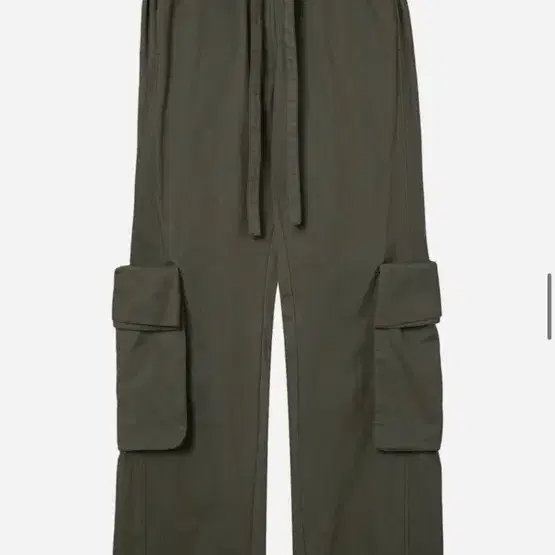 OpenYy - ROLLED WAIST CARGO PANTS (KHAKI