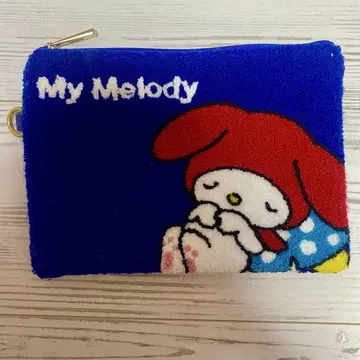 마이멜로디 플랫 파우치 캠퍼스 원단 산리오