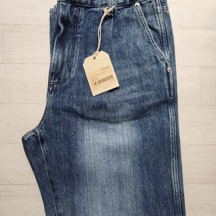 러프사이드 24SS Drape Denim Pants Light Blue