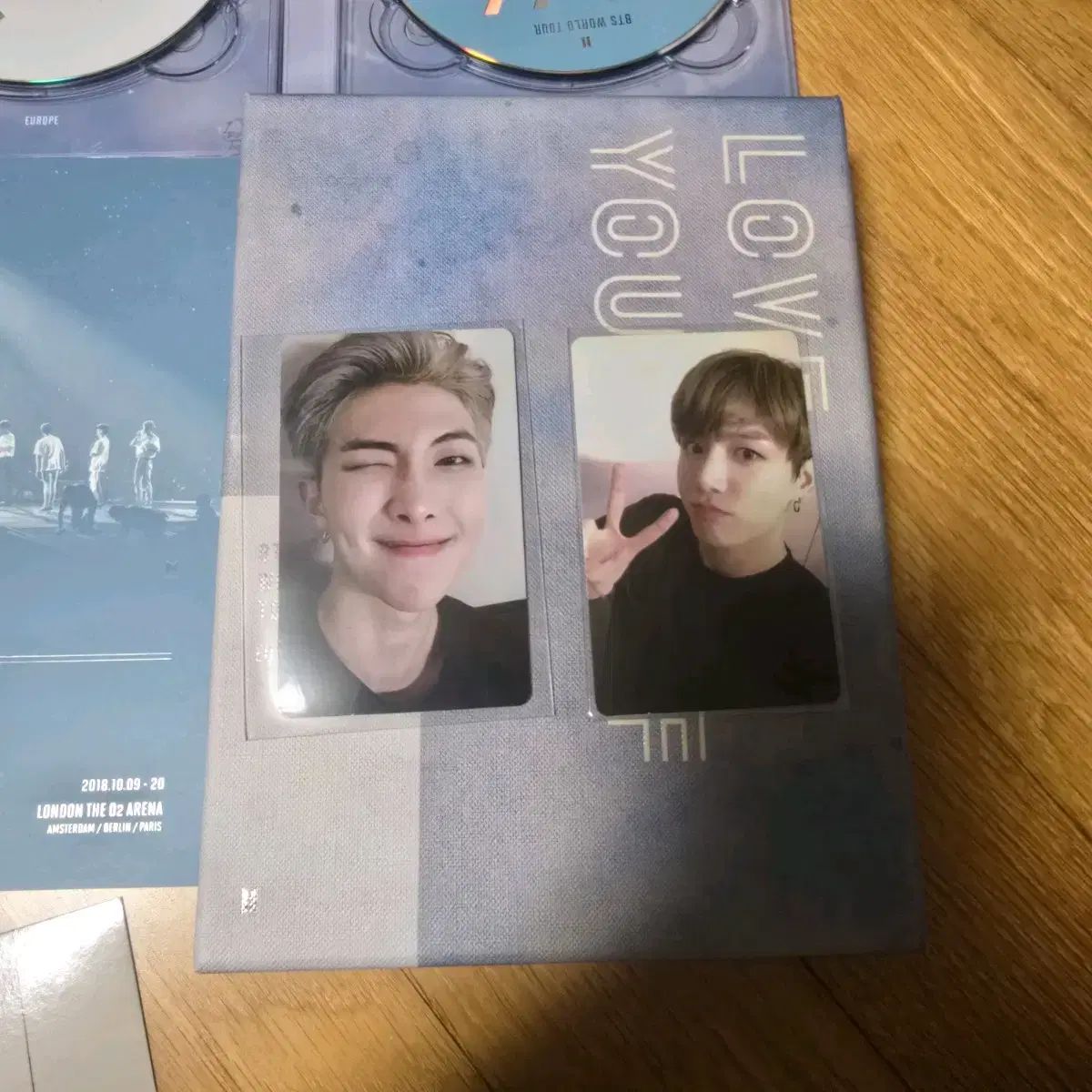 방탕 럽셀 유럽dvd 정국 남준 포카포함 풀셋양도. bts JK RM