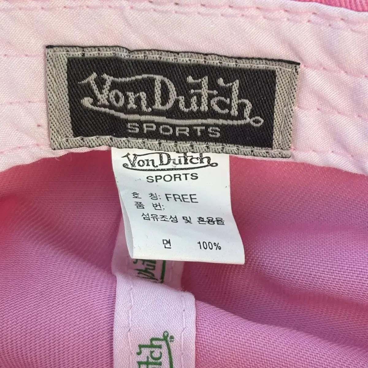 Von Dutch 본더치 Y2K 핑크 볼캡