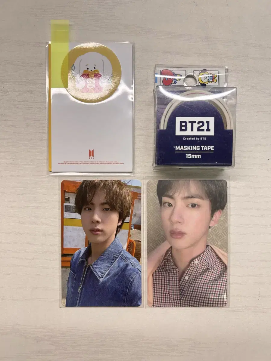 일괄 방탄소년단 진 포카 방탄 김석진 bt21 포토카드 버터 페르소나