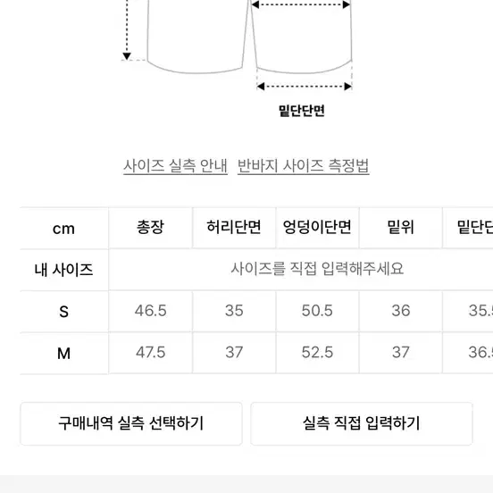 드파운드 코듀로이 하프팬츠 S