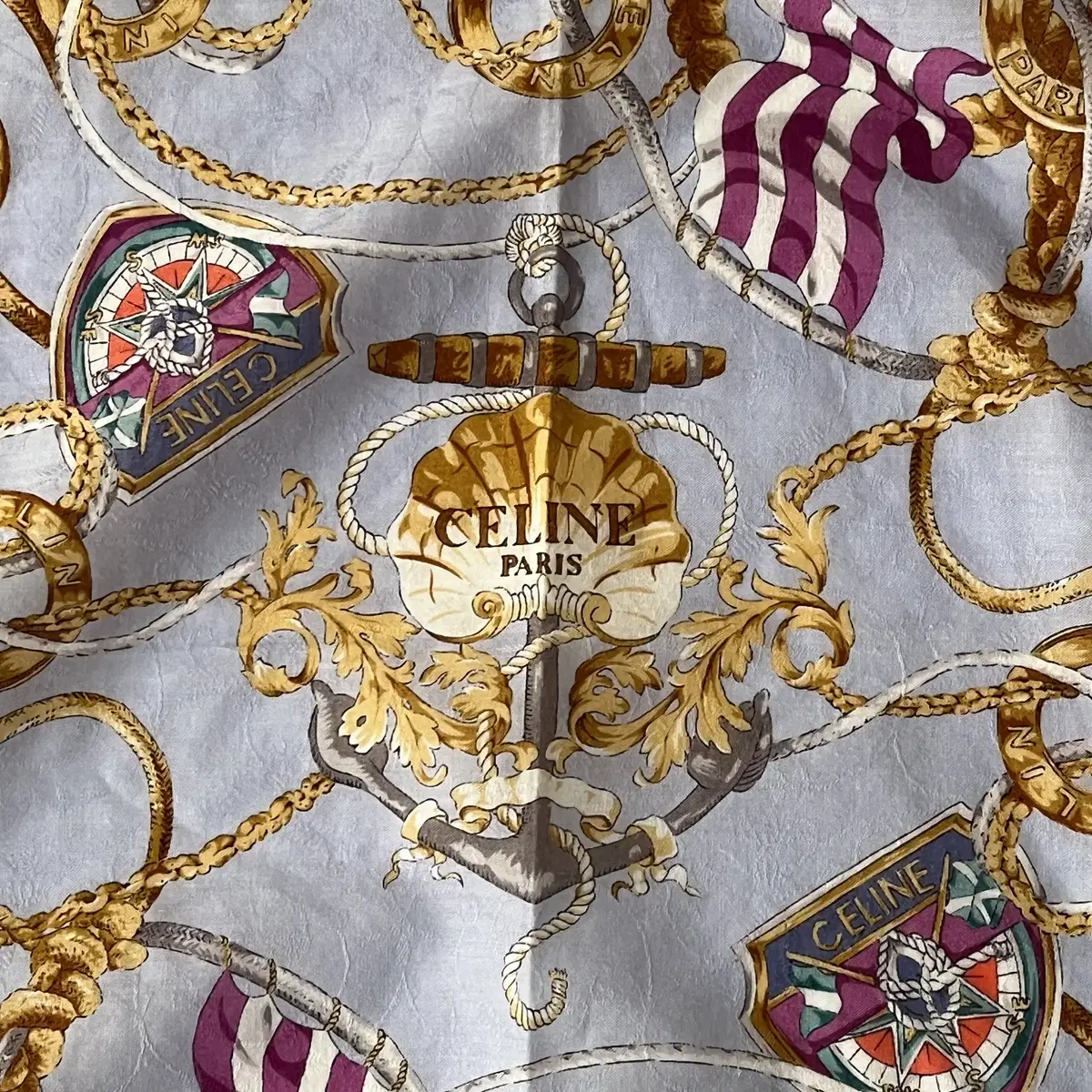 CELINE chain pattern Handkerchief