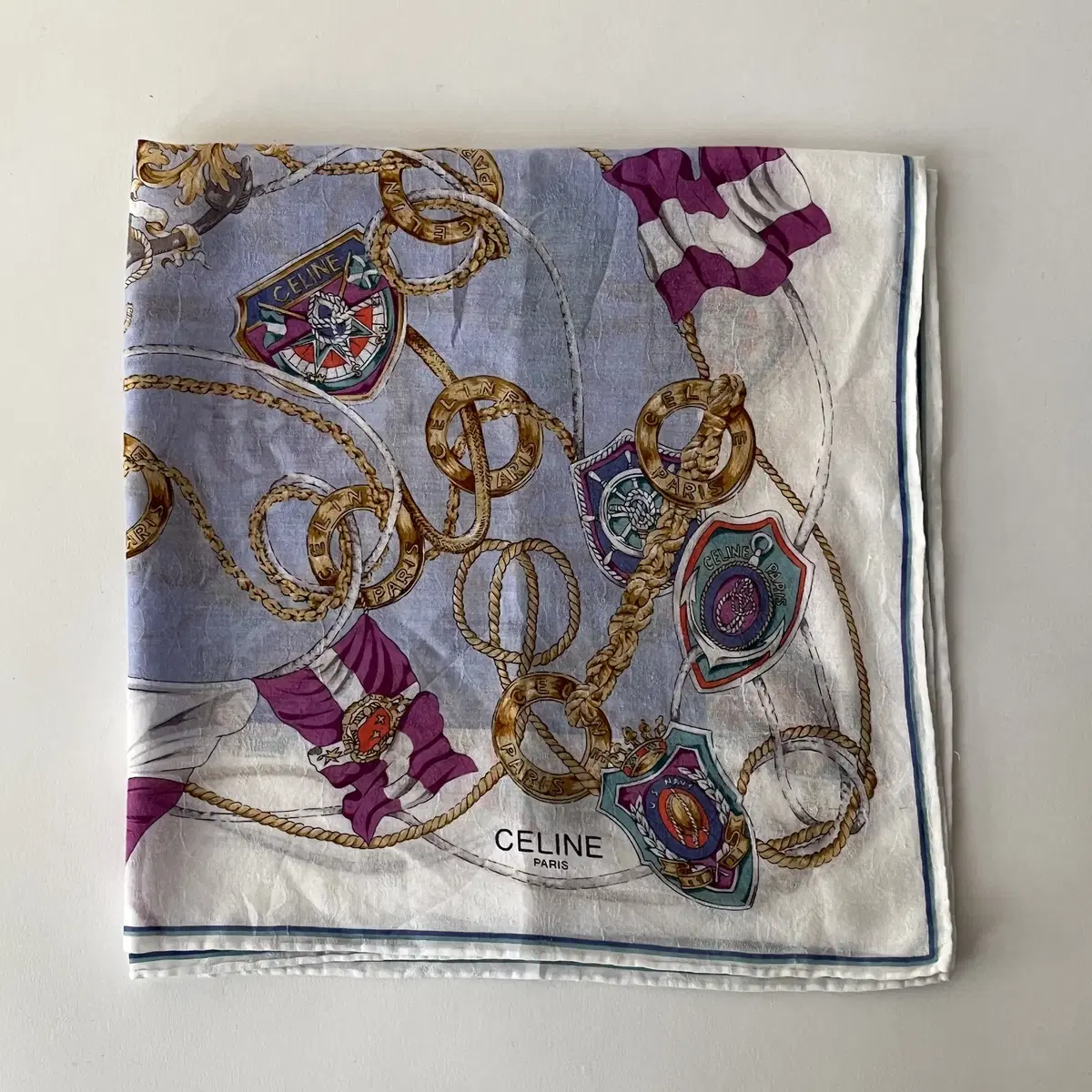 CELINE chain pattern Handkerchief