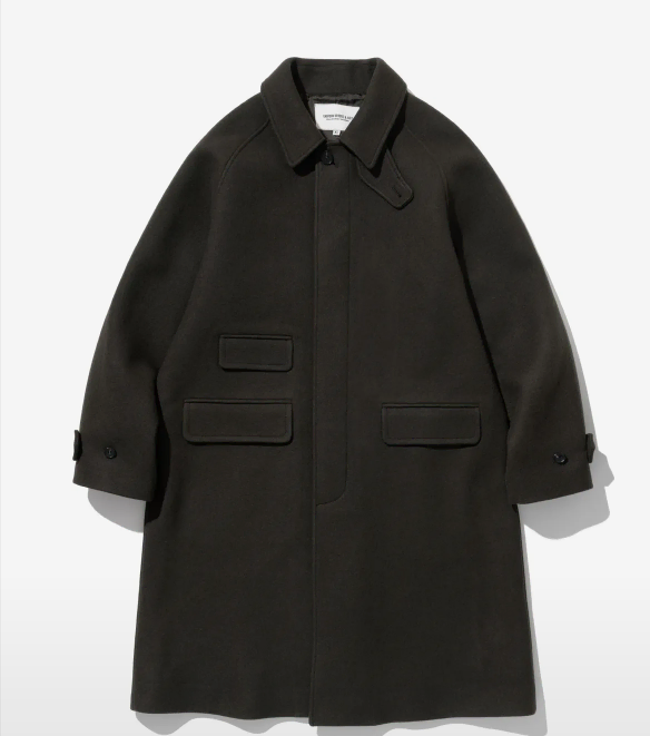 [L] 유니폼브릿지 wool balmacaan coat brown