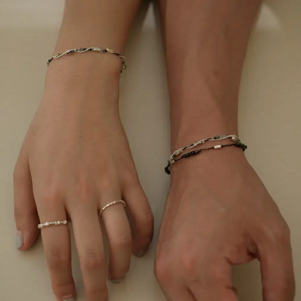 오포르 ofor 다정한 바다, couple line bracelets