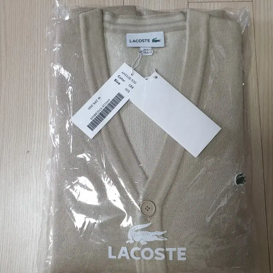 Lacoste 라코스테 매장판 정품 면가디건 새제품 105