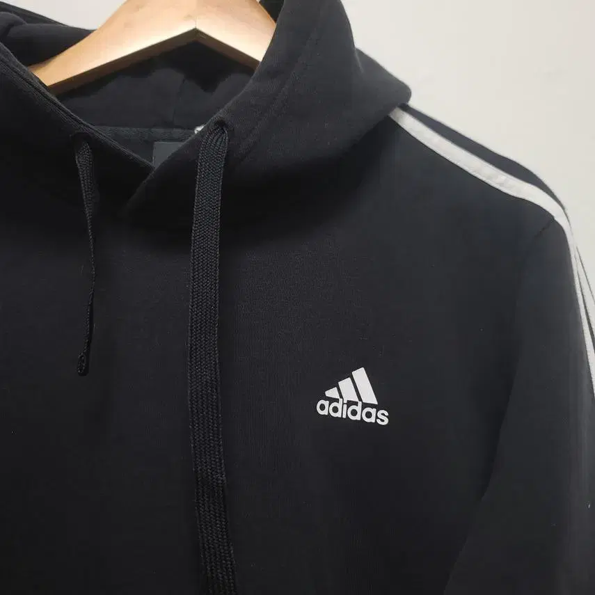 [ADIDAS] 남성 기모 삼선 후드티 L