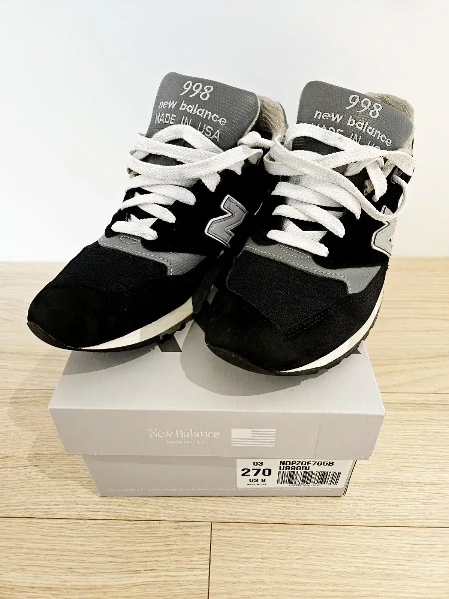 new balance 998 made in usa black 270