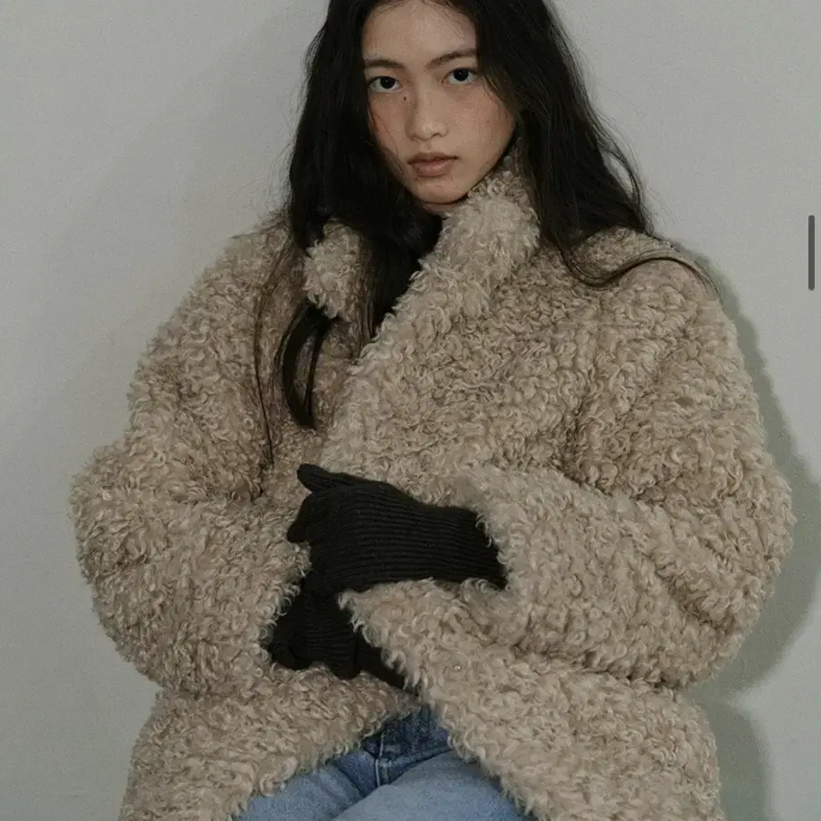 Blanck03 블랭크공삼 faux fur single coat (bei