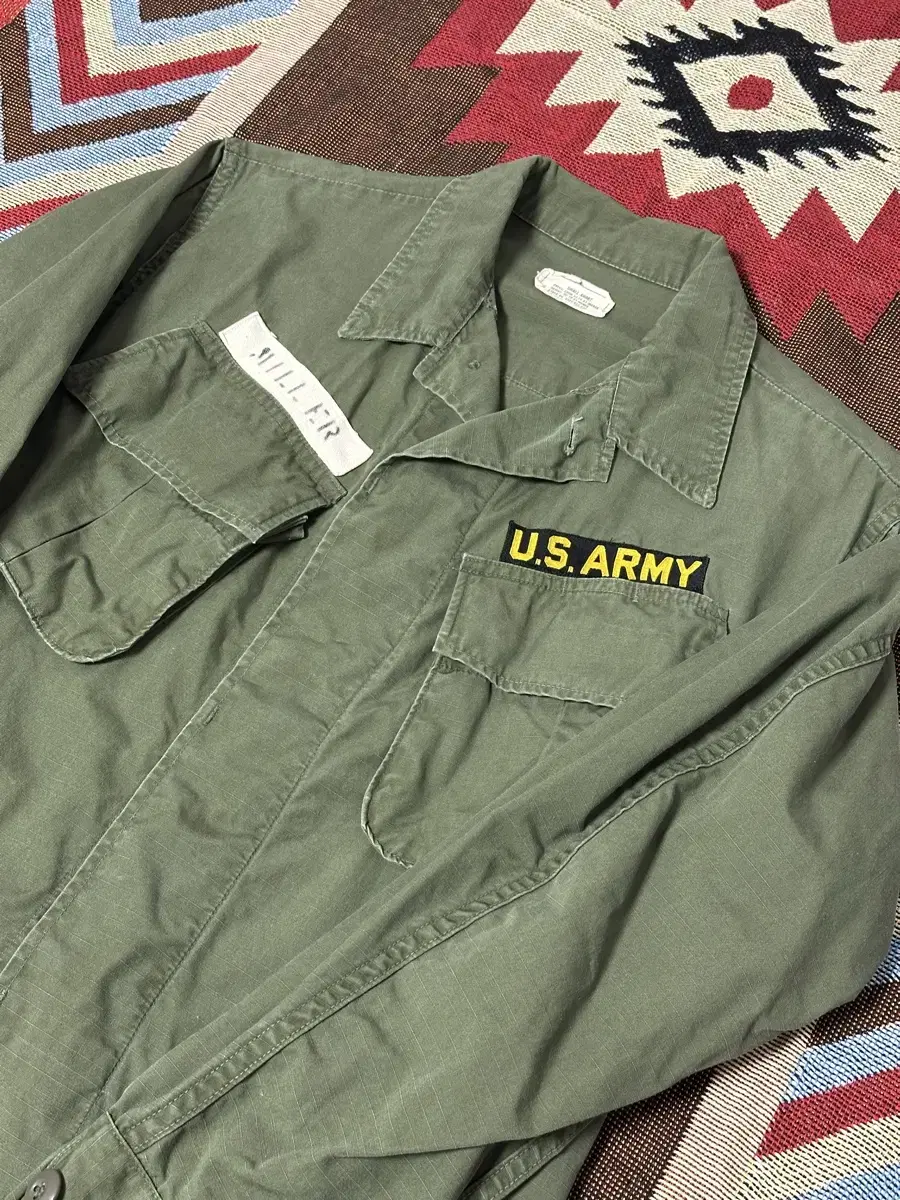 60s US ARMY 미군 오리지널 정글퍼티그 자켓(S-S)