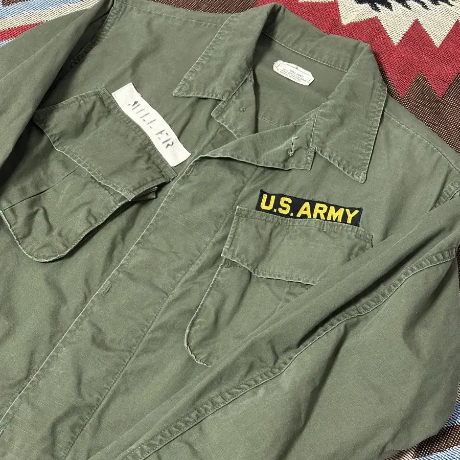 60s US ARMY 미군 오리지널 정글퍼티그 자켓(S-S)