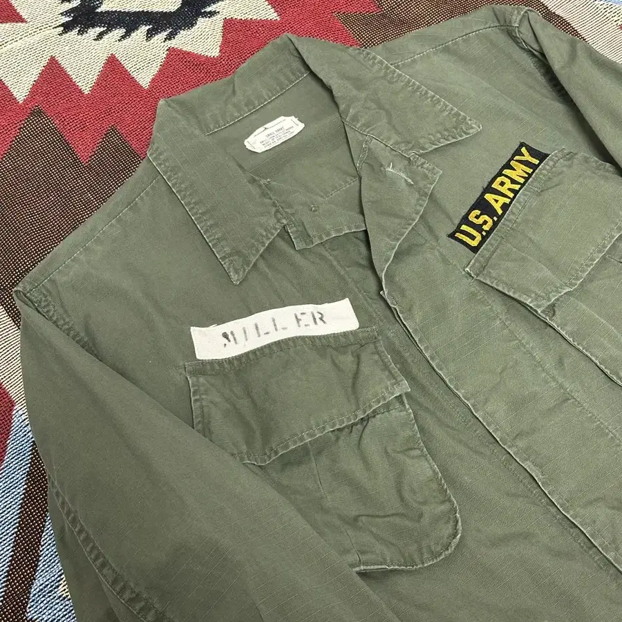 60s US ARMY 미군 오리지널 정글퍼티그 자켓(S-S)