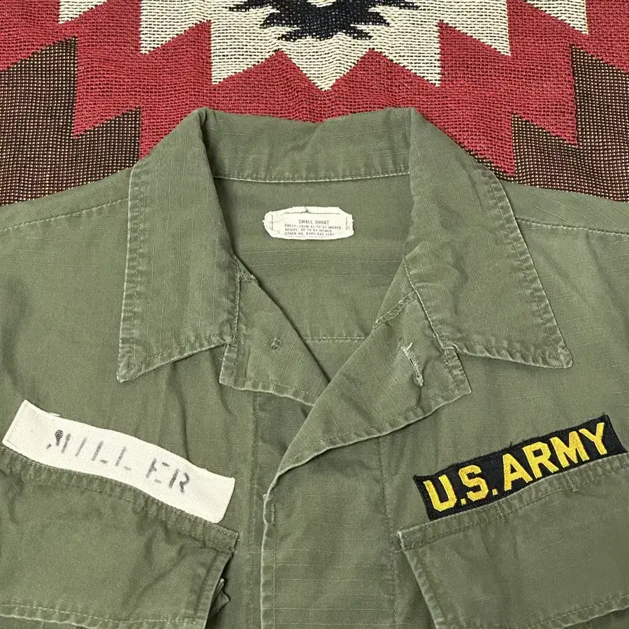 60s US ARMY 미군 오리지널 정글퍼티그 자켓(S-S)