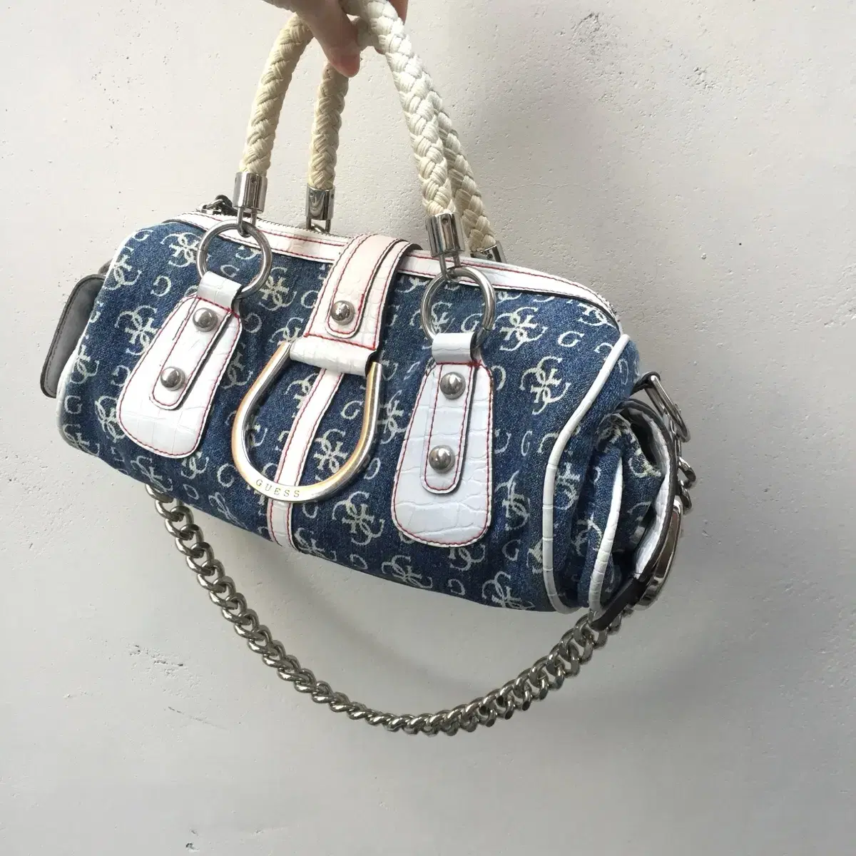 Guess 00s rare denim bag