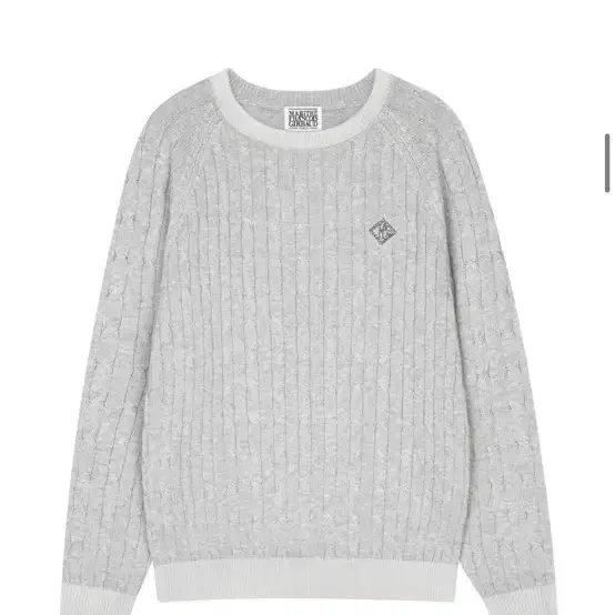 마리떼 케이블 니트 풀오버 CABLE KNIT PULLOVER gray