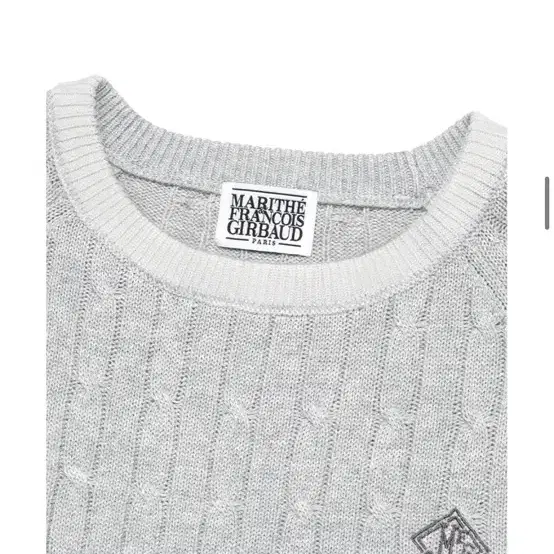 마리떼 케이블 니트 풀오버 CABLE KNIT PULLOVER gray