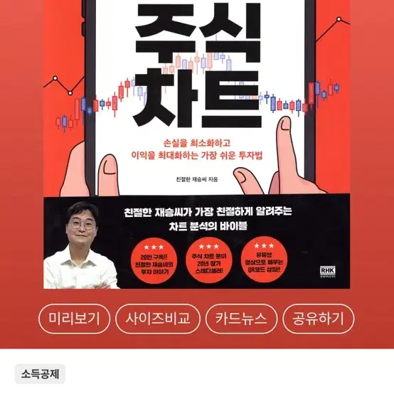 주식 책 / 친절한 재승씨, 처음 배우는 주식 차트