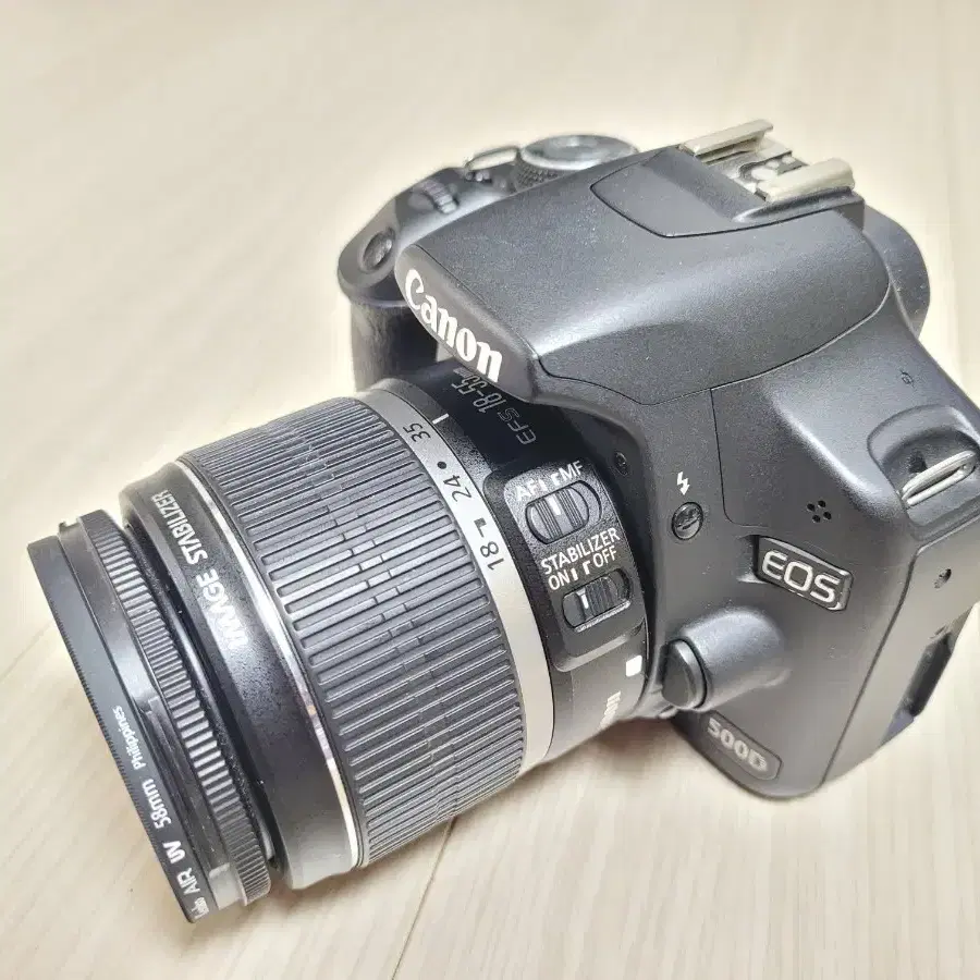 캐논 DSLR 카메라 EOS 500D 와 18-55 렌즈 세트