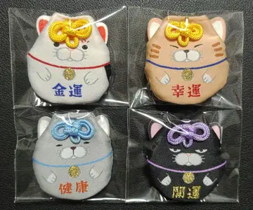 수염 만주 개운 오마모리 4종 세트