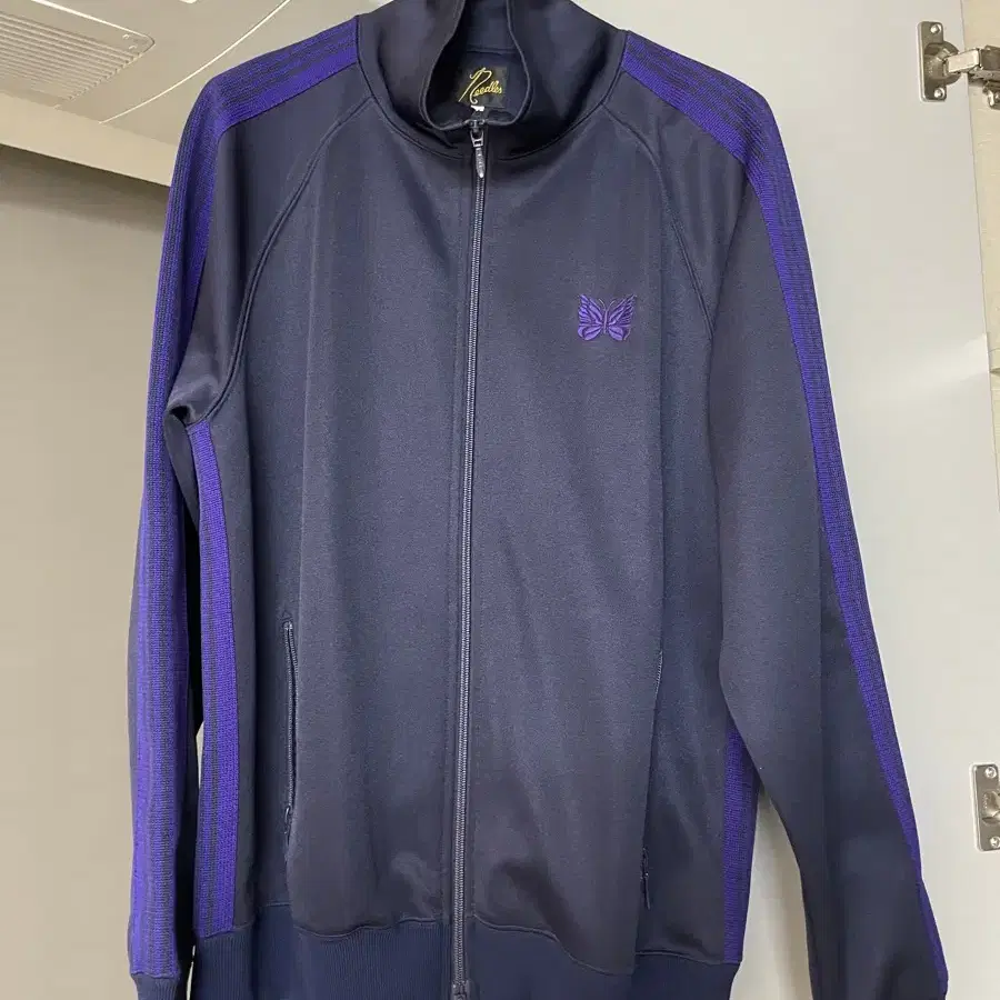 Needles track jacket Navy purple 니들스