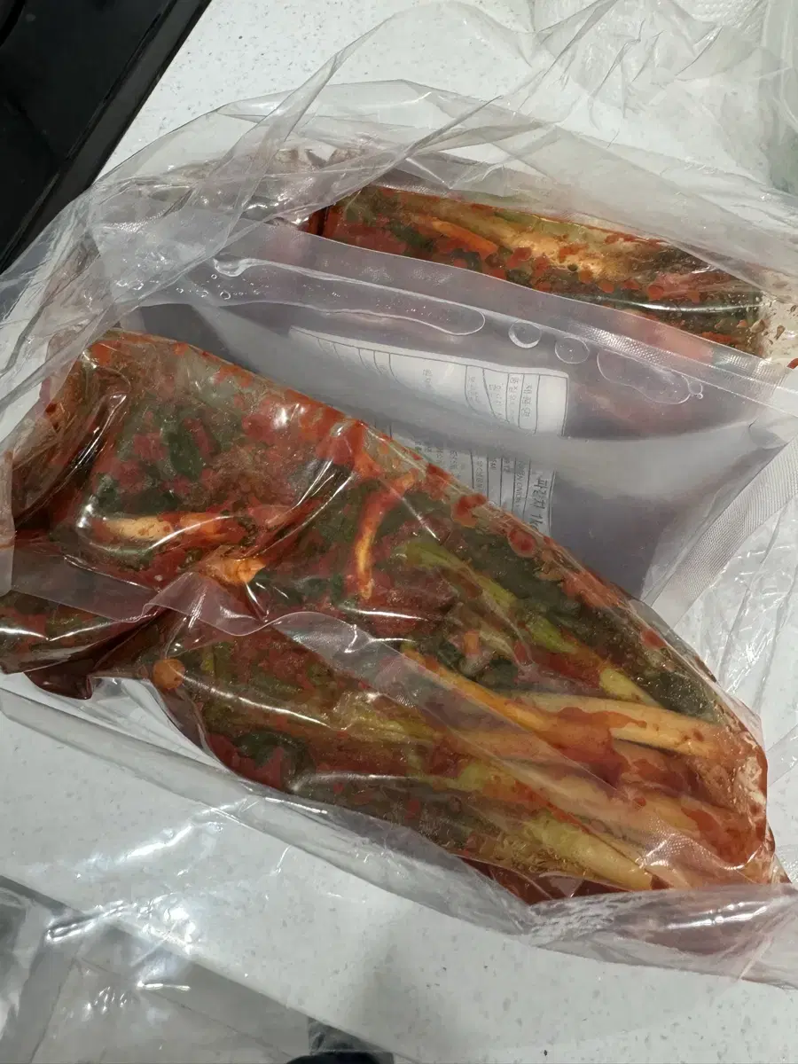 파김치 1kg 밀봉 진공 포장 새상품