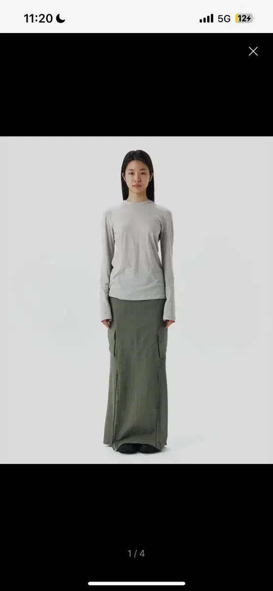 (누마레EE)WOMENS CARGO SKIRTS OLIVE