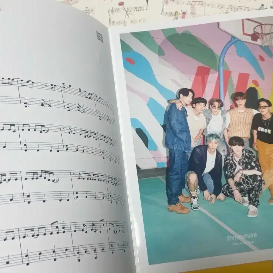 BTS piano 공식 악보 초판 풀구성 / 초판한정 아트포스터 포함