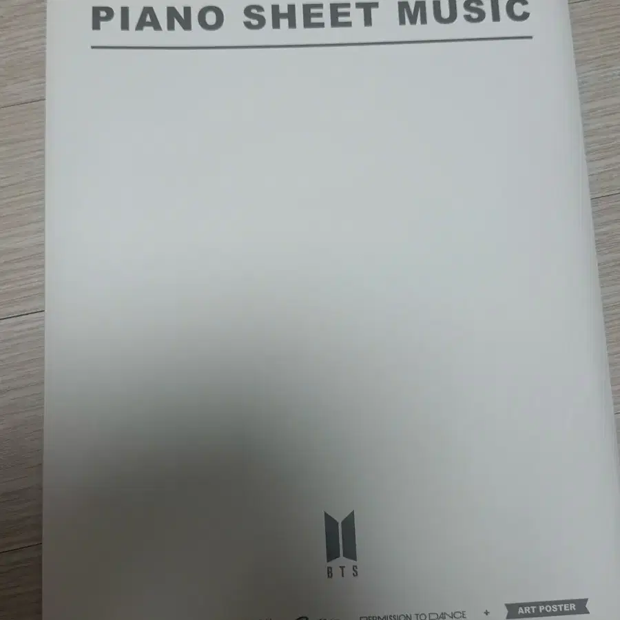 BTS piano 공식 악보 초판 풀구성 / 초판한정 아트포스터 포함