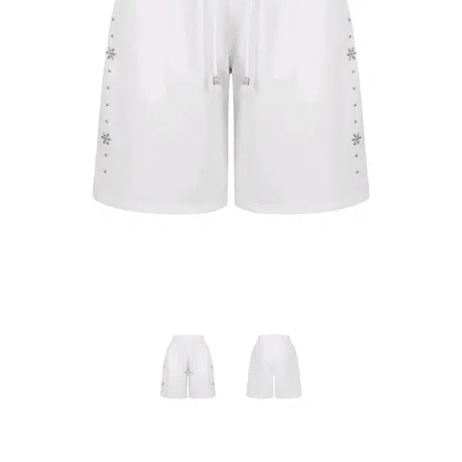 카시코 kashiko monk shorts white