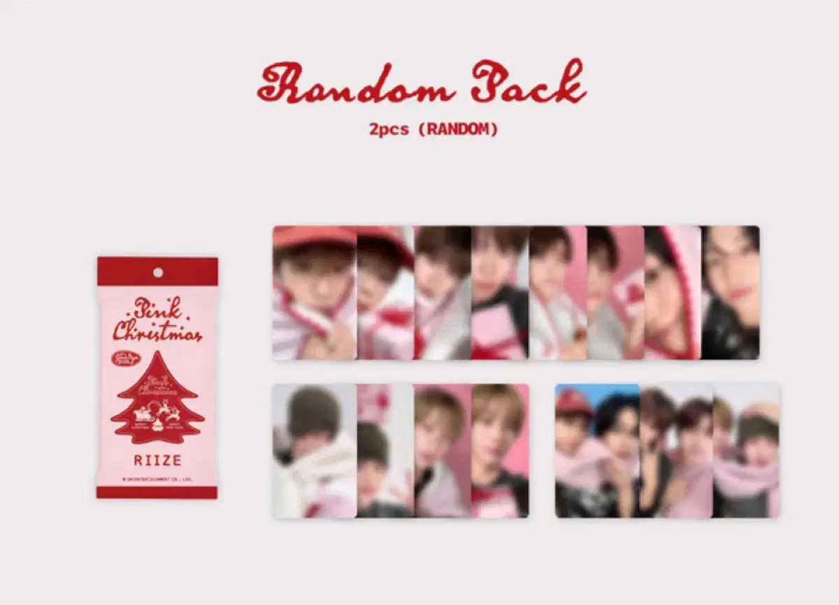 Rize Pink Christmas photocard buncheol